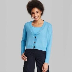 NWT Wild Fable Slouchy Oversized Button Up Cardigan Knit Sweater